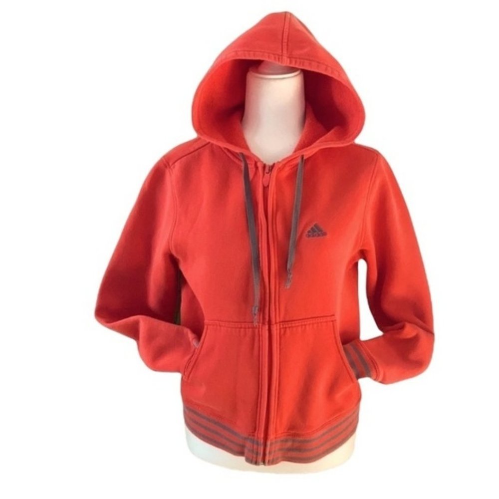 Adidas zip front hoodie size medium